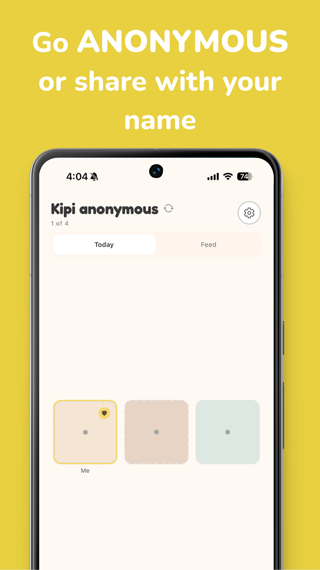 Go anonymous or share with your name